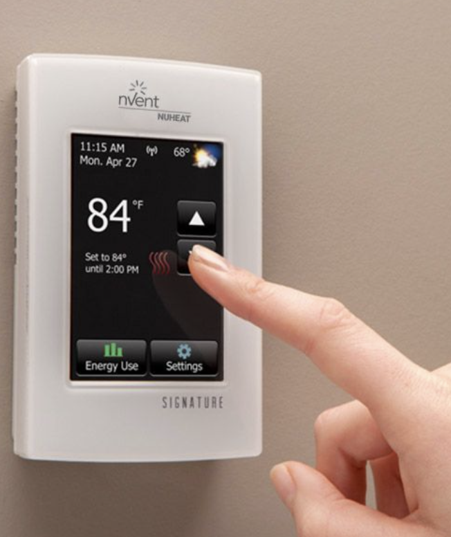 Nuheat control thermostat for heated flooring